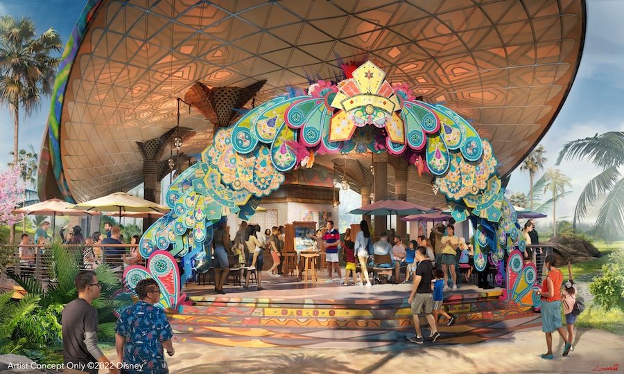 Rendering of the Goombay Cultural Center coming to Disney Lookout Cay at Lighthouse Point